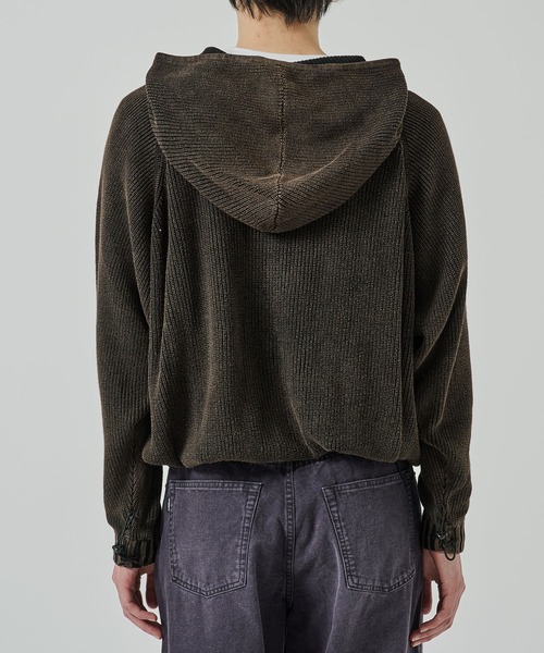 F-LAGSTUF-F（フラグスタフ）の「CPG KNIT DYE JACKET（ブルゾン