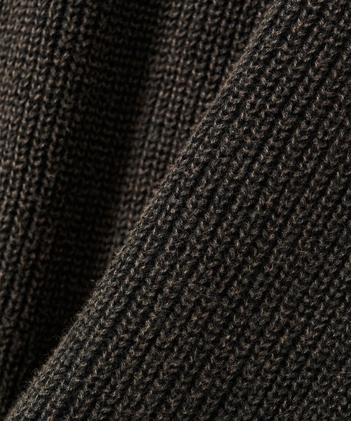F-LAGSTUF-F（フラグスタフ）の「CPG KNIT DYE JACKET（ブルゾン・メンズ・ブラウン/ブラック・M/L）」の17枚目の写真