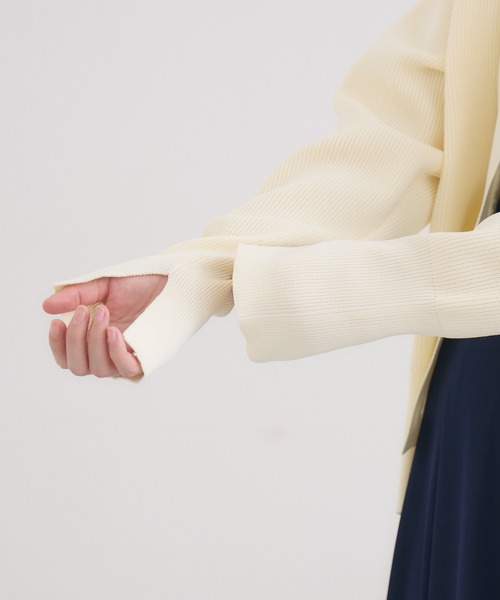 KATHARINE ROSS(キャサリンロス)の「【KATHARINE ROSS】 軽量畦Vネックカーディガン(カーディガン/ボレロ・レディース・アイボリー/ピンク/グリーン・MEDIUM)」の9枚目の写真