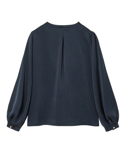 ANAYI（アナイ）の「ヴィンテージサテンラッフルブラウス（シャツ/ブラウス・レディース・ホワイト/ベージュ/ネイビー・36/38）」の10枚目の写真