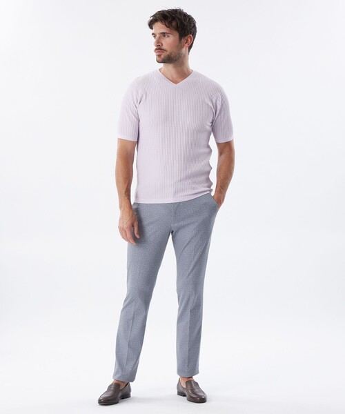 EPOCA UOMO エポカウォモ / ワッフルニット シングル テーラードジャケット / センターベント (濃紺) / サイズ 46 (M) セール ウォッシャブルワッフルニットTシャツ （その他トップス