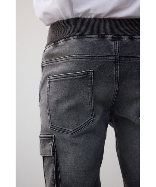 AZUL by moussy（アズールバイマウジー）の「AZUL DENIM カーゴジョグ（デニムパンツ・メンズ・ブラック/ブルー・SMALL/MEDIUM/LARGE）」の18枚目の写真