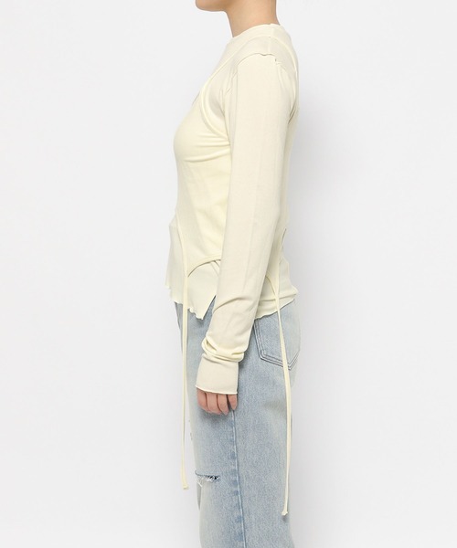 LOWRYS FARM（ローリーズファーム）の「キャミ２ＰセットＬＳ　 292191（Tシャツ/カットソー・レディース・ブラウン/アイボリー/ブラック・FREE）」の19枚目の写真