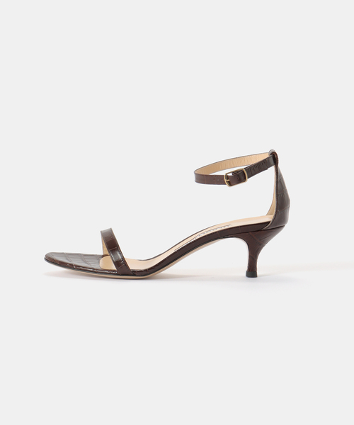 セール】【NEBULONI E./ネブローニ】croco stamp strap sandal