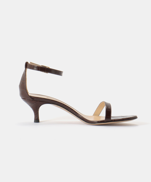セール】【NEBULONI E./ネブローニ】croco stamp strap sandal