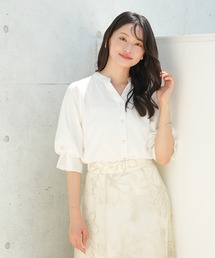 ボリュームスリーブスキッパーブラウス
