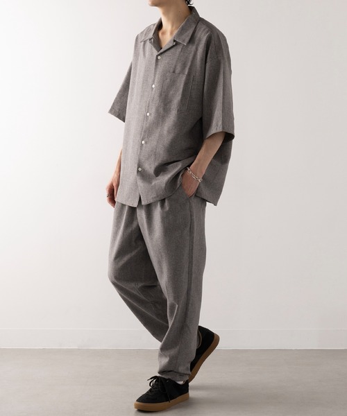HAUS(ハウス)の「【HAUS】ポリトロテーパードパンツ(その他パンツ・メンズ・ブラック/チャコールグレー・LL/L/M)」の4枚目の写真