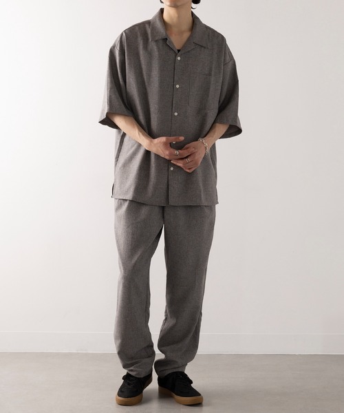 HAUS(ハウス)の「【HAUS】ポリトロテーパードパンツ(その他パンツ・メンズ・ブラック/チャコールグレー・LL/L/M)」の3枚目の写真