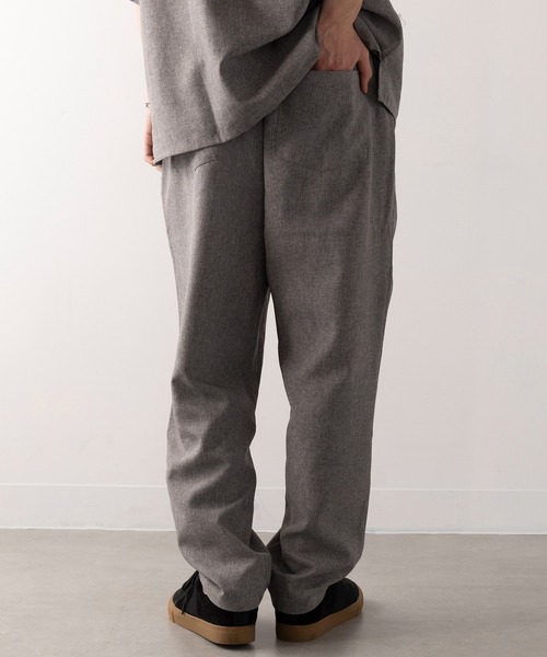 HAUS(ハウス)の「【HAUS】ポリトロテーパードパンツ(その他パンツ・メンズ・ブラック/チャコールグレー・LL/L/M)」の5枚目の写真