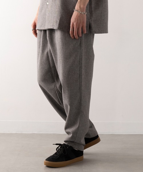 HAUS(ハウス)の「【HAUS】ポリトロテーパードパンツ(その他パンツ・メンズ・ブラック/チャコールグレー・LL/L/M)」の6枚目の写真