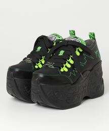 ヨースケYOSUKE ウィメンズ厚底トゥカバーカギホックレースアップスニーカー2601182