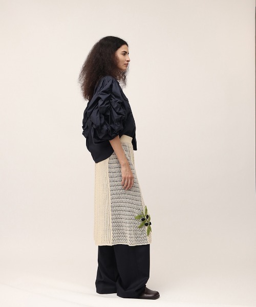 leinwande（ラインヴァンド）の「Flower Babble Work Shirts（シャツ/ブラウス・レディース・カーキブラウン/ネイビー・ONE SIZE）」の22枚目の写真