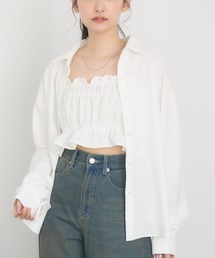 ギャザーキャミsetシャツ