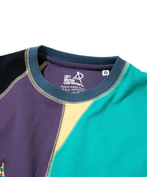 go slow caravan(ゴースローキャラバン)の「USA/C 切替CRAZY ハーフスリーブ ゆったり TEE(Tシャツ/カットソー・メンズ・その他1/その他2・MEDIUM/X-LARGE/LARGE)」の18枚目の写真