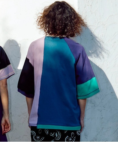 go slow caravan(ゴースローキャラバン)の「USA/C 切替CRAZY ハーフスリーブ ゆったり TEE(Tシャツ/カットソー・メンズ・その他1/その他2・MEDIUM/X-LARGE/LARGE)」の15枚目の写真