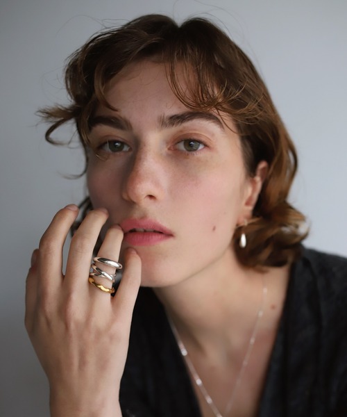 TEN.（テン）の「18KGP トゥーフェイスリング（リング・レディース・ゴールド・#11/#9/#13/#15）」の6枚目の写真