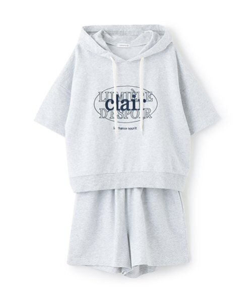 LOVETOXIC（ラブトキシック）の「【GOODPRICE】【綿100％】半袖パーカセットアップ（セットアップ・キッズ・ブラック/ホワイト系その他/ラベンダー/オフホワイト・M:150cm/L:160cm/S:140cm）」の11枚目の写真