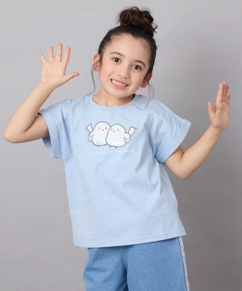 a.v.v（アーヴェヴェ）の「【毛玉になりにくい/安心の綿100％/キラキラスパンコール】[100-130]モチーフアソートTシャツ（Tシャツ/カットソー・キッズ・ダークインディゴブルー/ライトピンク・100/110/120/130）」の22枚目の写真