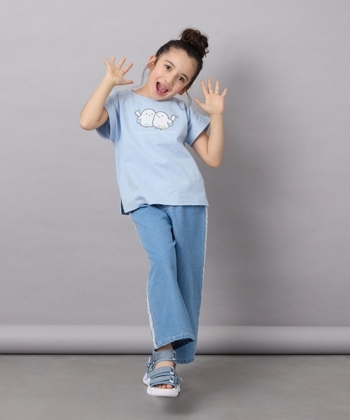 a.v.v（アーヴェヴェ）の「【毛玉になりにくい/安心の綿100％/キラキラスパンコール】[100-130]モチーフアソートTシャツ（Tシャツ/カットソー・キッズ・ダークインディゴブルー/ライトピンク・100/110/120/130）」の16枚目の写真