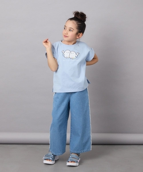 a.v.v（アーヴェヴェ）の「【毛玉になりにくい/安心の綿100％/キラキラスパンコール】[100-130]モチーフアソートTシャツ（Tシャツ/カットソー・キッズ・ダークインディゴブルー/ライトピンク・100/110/120/130）」の11枚目の写真