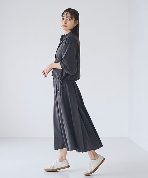 RONEL(ロネル)の「ライト ドローストリング シャツ(NEW)(シャツ/ブラウス・レディース・ブラック/ホワイト・S/M)」の8枚目の写真