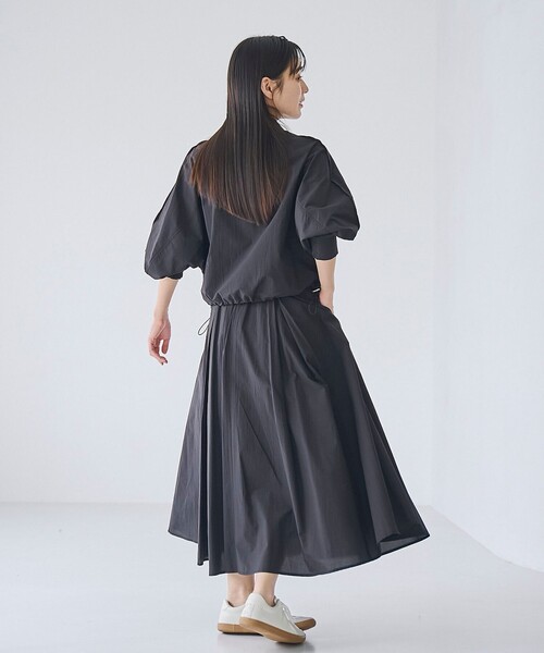 RONEL(ロネル)の「ライト ドローストリング シャツ(NEW)(シャツ/ブラウス・レディース・ブラック/ホワイト・S/M)」の10枚目の写真