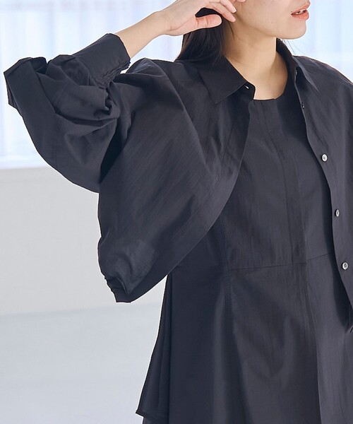 RONEL(ロネル)の「ライト ドローストリング シャツ(NEW)(シャツ/ブラウス・レディース・ブラック/ホワイト・S/M)」の22枚目の写真
