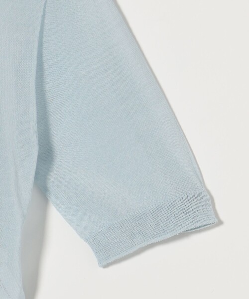 AMOMENTO＞SHEER CROPPED KNIT/ニット（ニット/セーター