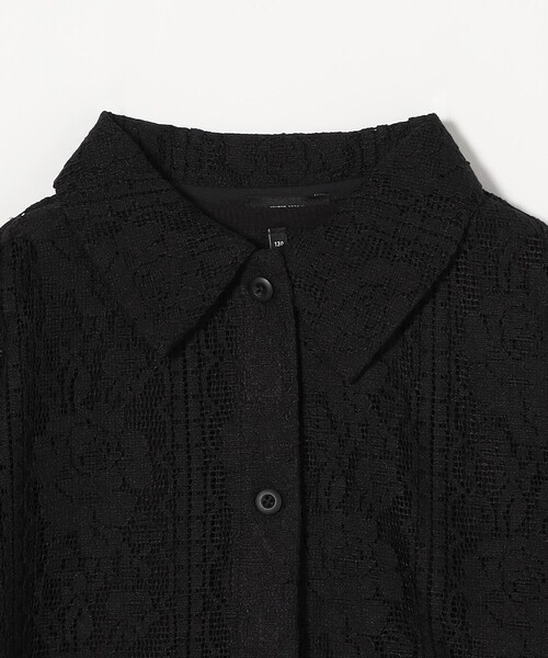 green label relaxing(グリーンレーベルリラクシング)の「レースシャツ+タンクトップセット / キッズ 100cm-130cm(シャツ/ブラウス・キッズ・オフホワイト/ブラック・120cm/100cm/110cm/130cm)」の5枚目の写真