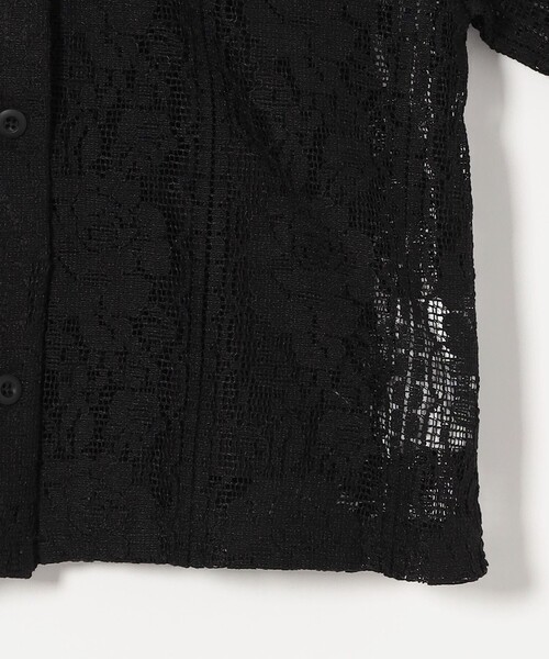 green label relaxing(グリーンレーベルリラクシング)の「レースシャツ+タンクトップセット / キッズ 100cm-130cm(シャツ/ブラウス・キッズ・オフホワイト/ブラック・120cm/100cm/110cm/130cm)」の7枚目の写真