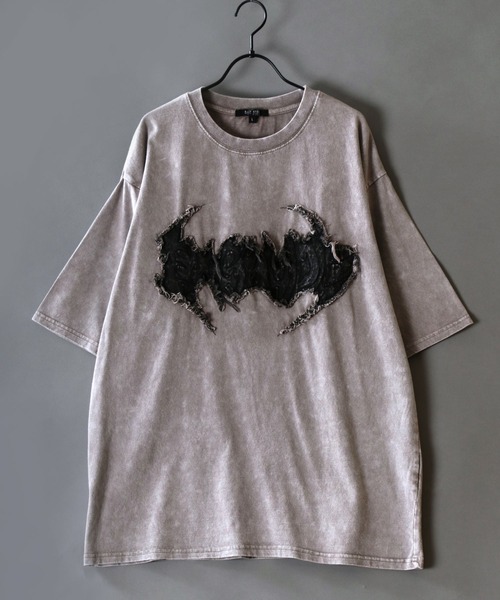 SITRY(シトリー)の「Chemical Wash Grunge Style T-Shirt/グランジ ケミカル加工 フリンジ加工 ヴィンテージライク オーバーサイズ 半袖Tシャツ レディース メンズ(Tシャツ/カットソー・メンズ・ブラック系その他/グレー系その他/ブラック系その他2/グレー系その他2・M/L)」の17枚目の写真