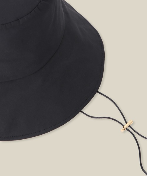 ROPE'（ロペ）の「【洗える】保冷剤付きバケットハット（ハット・レディース・ブラック・FREE）」の3枚目の写真