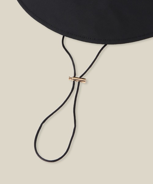 ROPE'（ロペ）の「【洗える】保冷剤付きバケットハット（ハット・レディース・ブラック・FREE）」の4枚目の写真