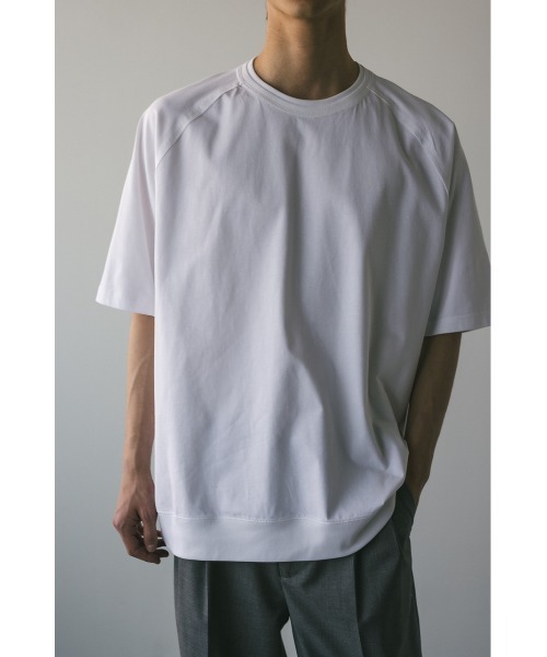 STYLEMIXER(スタイルミキサー)の「リブハーフスリーブT(Tシャツ/カットソー・メンズ・ホワイト/チャコールグレー/グリーン・MEDIUM/LARGE)」の7枚目の写真