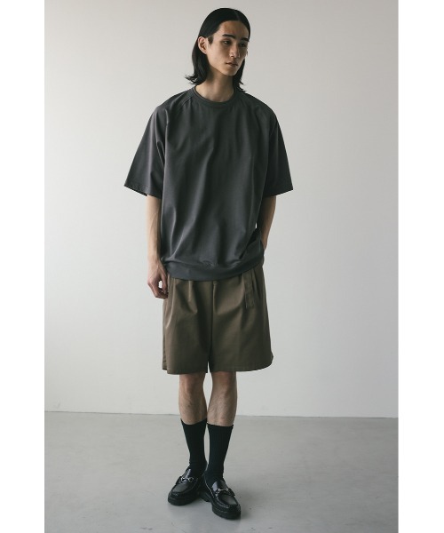 STYLEMIXER(スタイルミキサー)の「リブハーフスリーブT(Tシャツ/カットソー・メンズ・ホワイト/チャコールグレー/グリーン・MEDIUM/LARGE)」の19枚目の写真