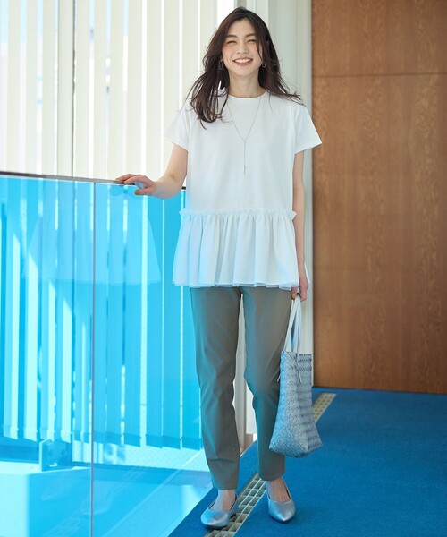 ANY（エニィ）の「ソロナチュールチュニック（Tシャツ/カットソー・レディース・ホワイト系/ブラック系・F）」の7枚目の写真