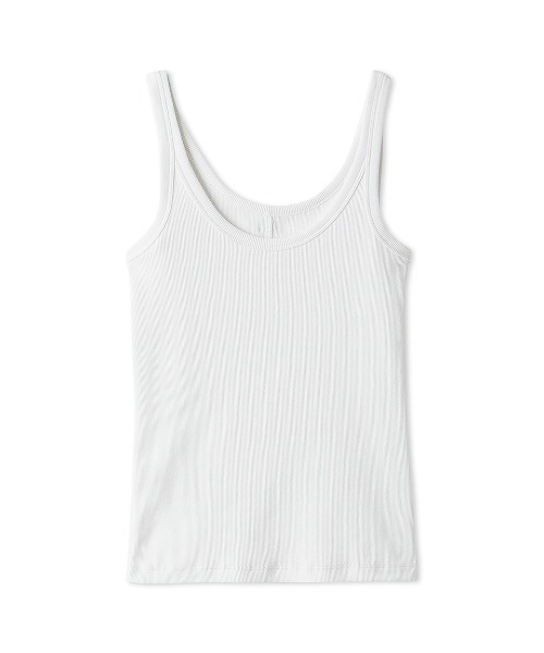 FRAY I.D（フレイアイディー）の「ナローテレコタンクトップ/ウォッシャブル（タンクトップ・レディース・ホワイト/ライトピンク/ブラック/グレー・FREE）」の2枚目の写真