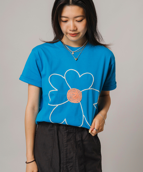 セール】ChahChah /チャーチャー FLOWER WITH LOVE HAND S/S TEE