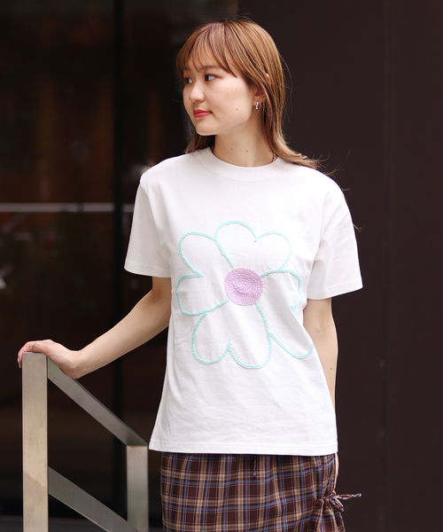 セール】ChahChah /チャーチャー FLOWER WITH LOVE HAND S/S TEE