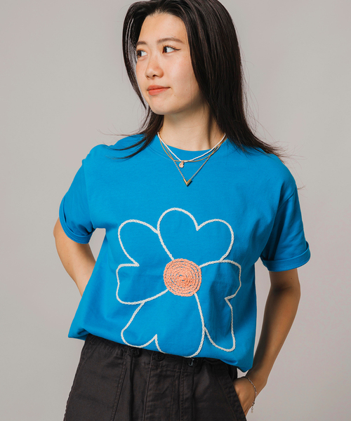 HaaT◆半袖カットソー/2/コットン/マルチカラー/花柄/HA83JJ142 org.jpg