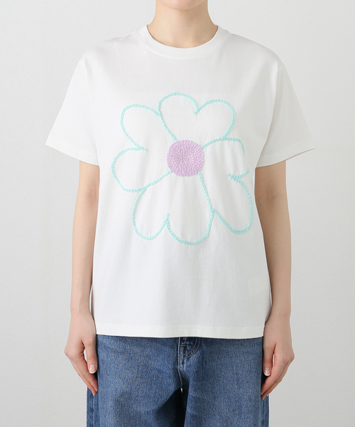 セール】ChahChah /チャーチャー FLOWER WITH LOVE HAND S/S TEE