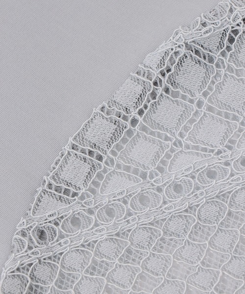 ROPE' PICNIC(ロペピクニック)の「【KIDS/キッズ】【UVカット・接触冷感】レースドッキングフレアスリーブトップス/リンクコーデ(Tシャツ/カットソー・キッズ・ブラック/ホワイト/サックスブルー・S/M/L)」の14枚目の写真