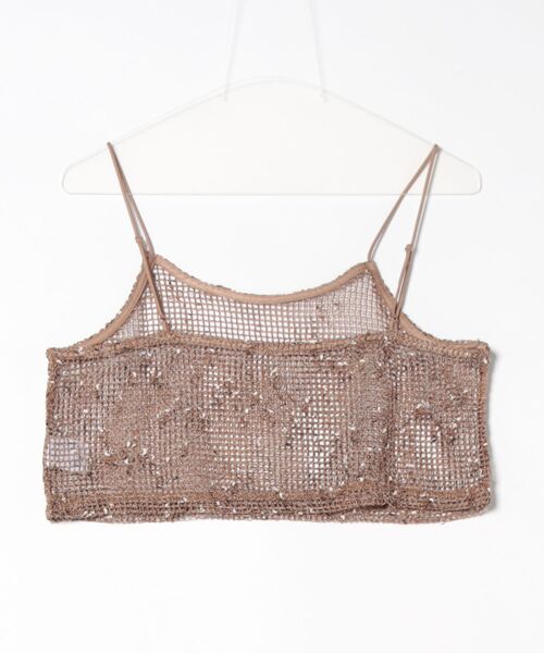 STYLEBLOCK（スタイルブロック）の「ネップメッシュビスチェ（ニット/セーター・レディース・オレンジ/ベージュ/ブラック/アイボリー・M）」の9枚目の写真