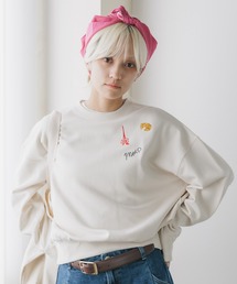 EMILY IN PARIS × FUDGE / EMB SWEAT SHIRT スウェット トレーナー 秋物 秋服 2026年秋冬