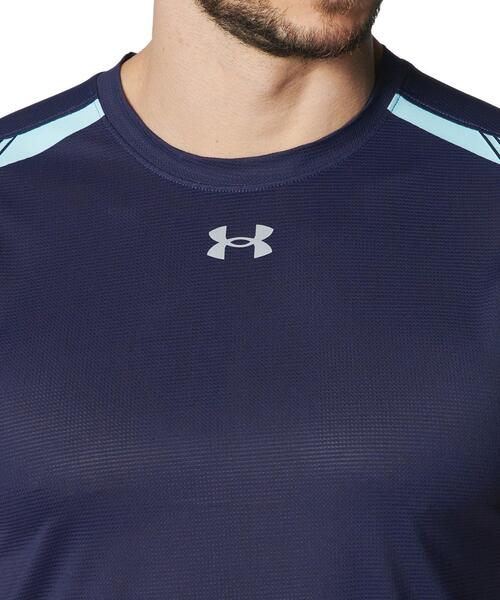 UNDER ARMOUR（アンダーアーマー）の「UAローンチ エリート ベント ショートスリーブ Tシャツ（ランニング/メンズ）（Tシャツ/カットソー・メンズ・ネイビー・M/2XL/S/XL/L）」の3枚目の写真