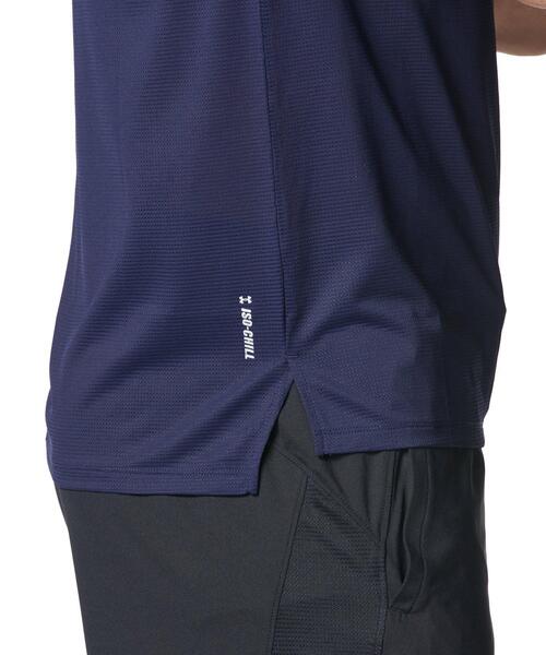 UNDER ARMOUR（アンダーアーマー）の「UAローンチ エリート ベント ショートスリーブ Tシャツ（ランニング/メンズ）（Tシャツ/カットソー・メンズ・ネイビー・M/2XL/S/XL/L）」の4枚目の写真