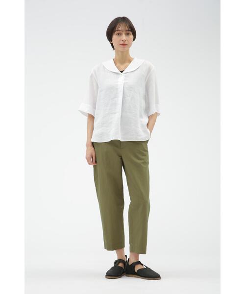 MARGARET HOWELL(マーガレットハウエル)の「LINEN VOILE(シャツ/ブラウス・レディース・ピンク系その他/ホワイト/ブルー系その他5・1/2)」の15枚目の写真