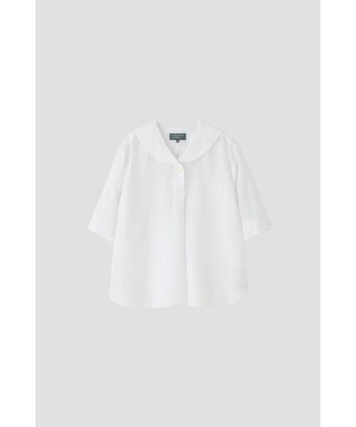 MARGARET HOWELL(マーガレットハウエル)の「LINEN VOILE(シャツ/ブラウス・レディース・ピンク系その他/ホワイト/ブルー系その他5・1/2)」の16枚目の写真