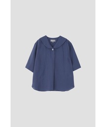 MARGARET HOWELL / マーガレットハウエル | LINEN VOILE プルオーバーシャツ | 2 | ブルー | レディース MARGARET HOWELL - MARGARET HOWELL / マーガレットハウエル | LINEN