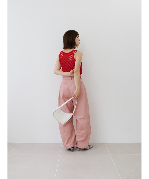 Katrin TOKYO(カトリーントーキョー)の「curved chino pants(チノパンツ・レディース・アイボリー/ダークオリーブ/ピンク・XS/S/M/S-Short)」の15枚目の写真